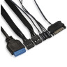 Корпус Miditower EXEGATE EVO-8225 ATX, без БП, 2*USB+1*USB3.0, черный с RGB подсветкой EX292858RUS
